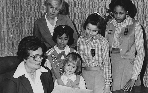 1976 photo of Lila Cockrell, first woman mayor of San Antonio