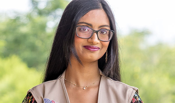 portrait of ambassador girl scout smiling